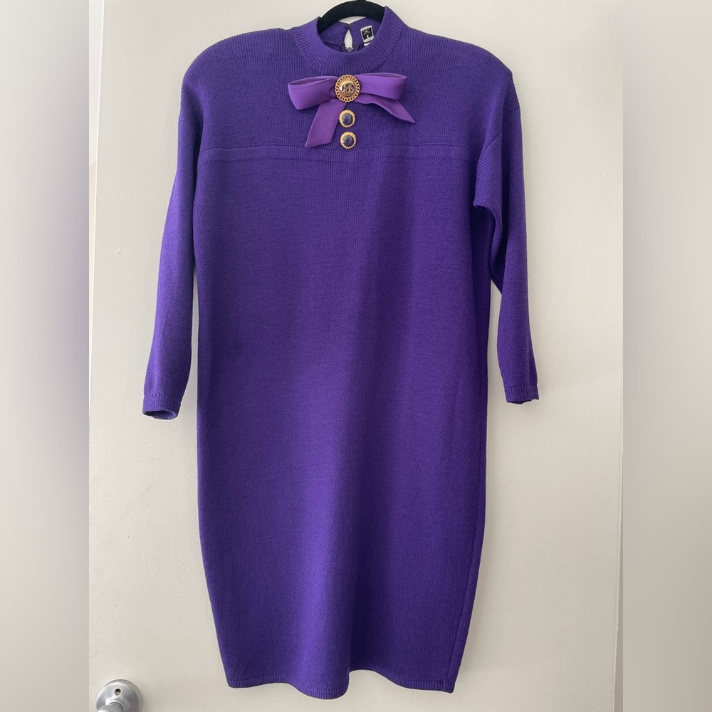 St. John by Marie Gray Knit Dress